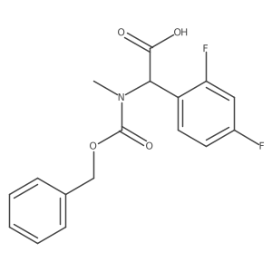 2-{[(Benzyloxy)carbonyl](methyl)amino}-2-(2,4-difluorophenyl)acetic acid结构式