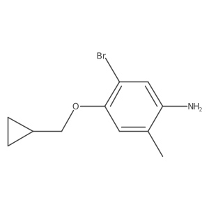 5-Bromo-4-(cyclopropylmethoxy)-2-methylaniline Structure