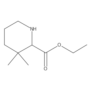 Ethyl 3,3-dimethylpiperidine-2-carboxylate结构式