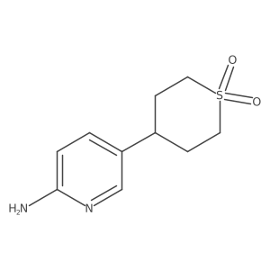 4-(6-aminopyridin-3-yl)tetrahydro-2H-thiopyran 1,1-dioxide Structure