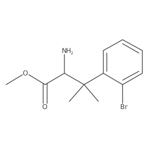 Methyl 2-amino-3-(2-bromophenyl)-3-methylbutanoate Structure