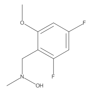 n-[(2,4-Difluoro-6-methoxyphenyl)methyl]-n-methylhydroxylamine Structure