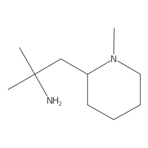 2-Methyl-1-(1-methylpiperidin-2-yl)propan-2-amine Structure