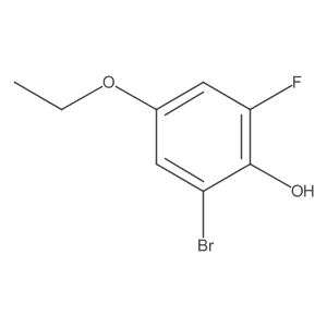 2-Bromo-4-ethoxy-6-fluorophenol结构式