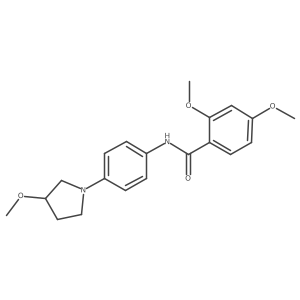 2,4-Dimethoxy-N-[4-(3-methoxypyrrolidin-1-YL)phenyl]benzamide结构式