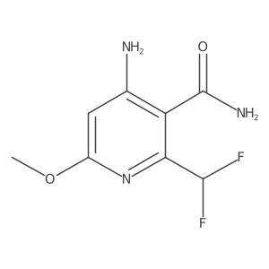 4-Amino-2-(difluoromethyl)-6-methoxynicotinamide Structure