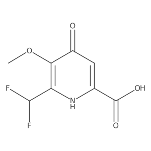 2-(Difluoromethyl)-4-hydroxy-3-methoxypyridine-6-carboxylic acid结构式