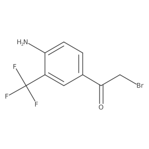 4'-Amino-3'-(trifluoromethyl)phenacyl bromide结构式