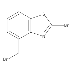 2-Bromo-4-(bromomethyl)benzothiazole结构式