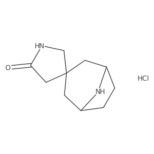 8-Azaspiro[bicyclo[3.2.1]octane-3,3'-pyrrolidin]-5'-one hydrochloride结构式