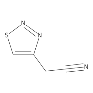 2-(1,2,3-Thiadiazol-4-yl)acetonitrile Structure