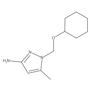 1-[(cyclohexyloxy)methyl]-5-methyl-1H-pyrazol-3-amine结构式