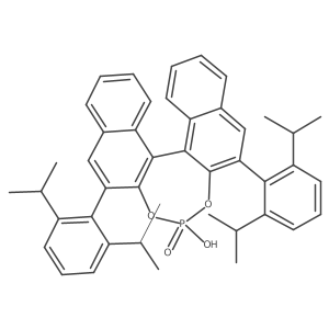 (11bR)-2,6-Bis(2,6-diisopropylphenyl)-4-hydroxydinaphtho[2,1-d:1',2'-f][1,3,2]dioxaphosphepine 4-oxide结构式