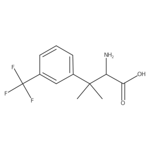 2-Amino-3-methyl-3-[3-(trifluoromethyl)phenyl]butanoic acid结构式