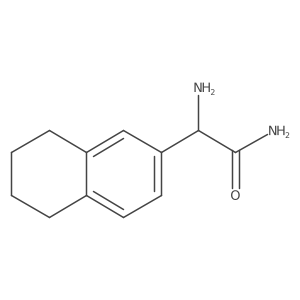 2-Amino-2-(5,6,7,8-tetrahydronaphthalen-2-yl)acetamide结构式
