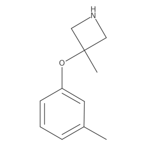3-Methyl-3-(3-methylphenoxy)azetidine结构式