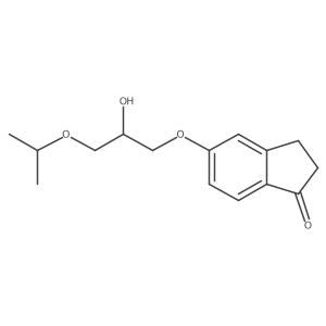 1H-Inden-1-one, 2,3-dihydro-5-[2-hydroxy-3-(1-methylethoxy)propoxy]-结构式
