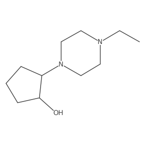 (1R,2R)-2-(4-ethylpiperazin-1-yl)cyclopentan-1-ol结构式