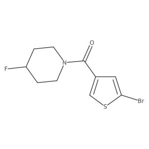1-(5-Bromothiophene-3-carbonyl)-4-fluoropiperidine结构式