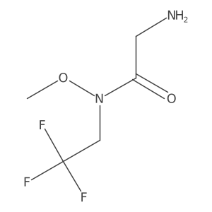 2-amino-N-methoxy-N-(2,2,2-trifluoroethyl)acetamide Structure