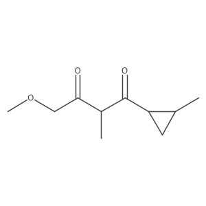 4-Methoxy-2-methyl-1-(2-methylcyclopropyl)butane-1,3-dione Structure