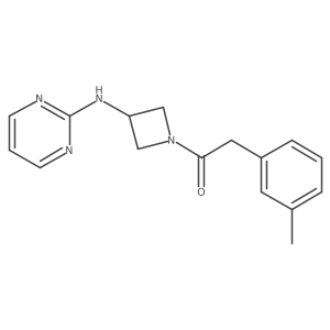 1-(3-(Pyrimidin-2-ylamino)azetidin-1-yl)-2-(m-tolyl)ethanone结构式