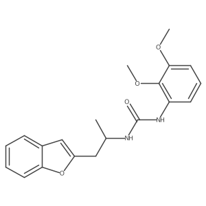 1-(1-(Benzofuran-2-yl)propan-2-yl)-3-(2,3-dimethoxyphenyl)urea Structure