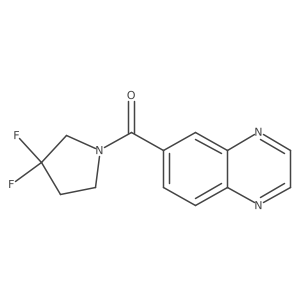 (3,3-Difluoropyrrolidin-1-yl)(quinoxalin-6-yl)methanone Structure