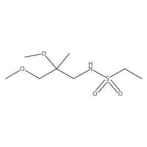 N-(2,3-dimethoxy-2-methylpropyl)ethane-1-sulfonamide Structure