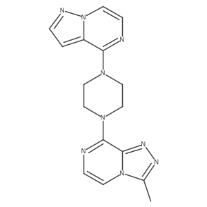 1-{3-Methyl-[1,2,4]triazolo[4,3-a]pyrazin-8-yl}-4-{pyrazolo[1,5-a]pyrazin-4-yl}piperazine Structure