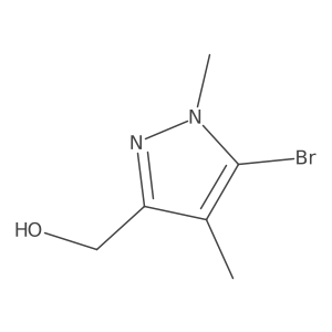(5-Bromo-1,4-dimethyl-1H-pyrazol-3-yl)methanol结构式
