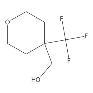 (4-(trifluoromethyl)tetrahydro-2H-pyran-4-yl)methanol结构式