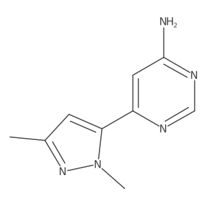 6-(1,3-dimethyl-1H-pyrazol-5-yl)pyrimidin-4-amine Structure