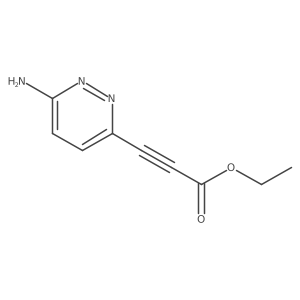Ethyl 3-(6-aminopyridazin-3-yl)prop-2-ynoate结构式
