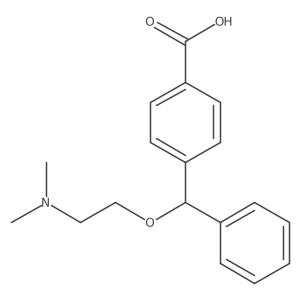 4-[(2-Dimethylaminoethoxy)phenylmethyl]benzoic acid结构式