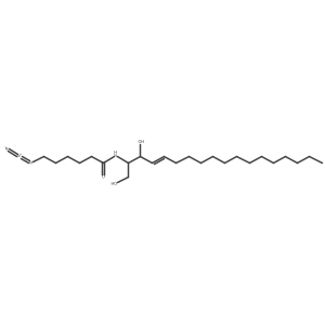 N-(6-azidohexanoyl)-D-erythro-sphingosine Structure