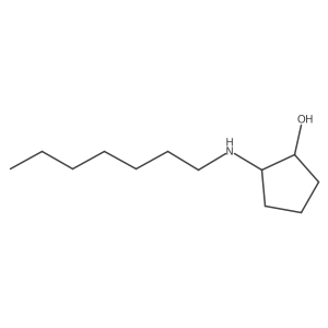 (1R,2R)-2-(heptylamino)cyclopentan-1-ol结构式