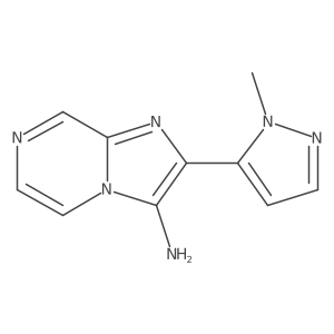 2-(1-methyl-1H-pyrazol-5-yl)imidazo[1,2-a]pyrazin-3-amine Structure