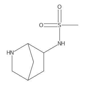 N-{2-azabicyclo[2.2.1]heptan-6-yl}methanesulfonamide结构式