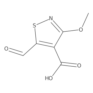 5-Formyl-3-methoxy-1,2-thiazole-4-carboxylic acid结构式