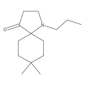 8,8-Dimethyl-1-propyl-1-azaspiro[4.5]decan-4-one Structure