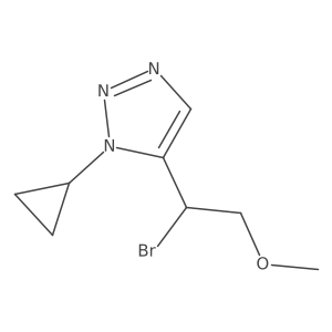 5-(1-bromo-2-methoxyethyl)-1-cyclopropyl-1H-1,2,3-triazole Structure