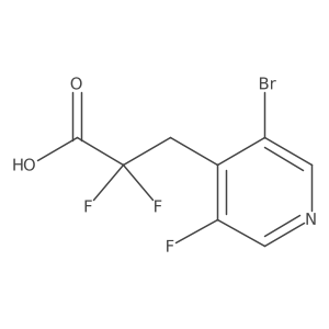 3-(3-Bromo-5-fluoropyridin-4-yl)-2,2-difluoropropanoic acid Structure