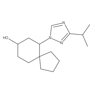 6-[3-(propan-2-yl)-1H-1,2,4-triazol-1-yl]spiro[4.5]decan-8-ol Structure