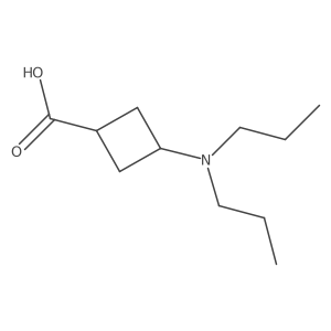 3-(Dipropylamino)cyclobutane-1-carboxylic acid结构式