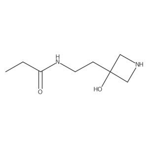 N-[2-(3-hydroxyazetidin-3-yl)ethyl]propanamide结构式