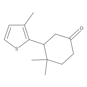 4,4-Dimethyl-3-(3-methylthiophen-2-yl)cyclohexan-1-one Structure