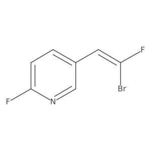 5-[(E)-2-bromo-2-fluoroethenyl]-2-fluoropyridine Structure