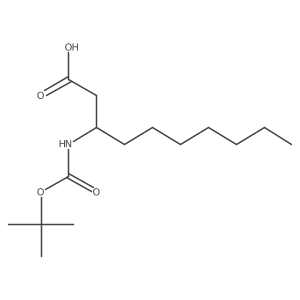 3-{[(Tert-butoxy)carbonyl]amino}decanoic acid Structure