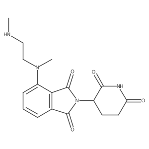 2-(2,6-Dioxo-3-piperidyl)-4-[methyl-[2-(methylamino)ethyl]amino]isoindoline-1,3-dione结构式